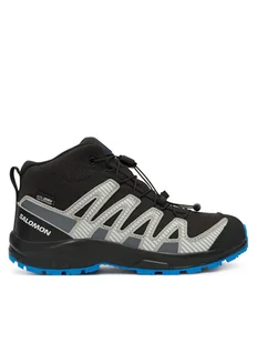 Salomon Trekkingi Xa Pro V8 Mid Waterproof L47729800 Czarny - Buty trekkingowe damskie - miniaturka - grafika 1