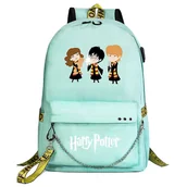 Plecaki - DUqi Plecak Harry Potter dla nastolatków - Unisex School Travel Bag z kreskówkowym wzorem, duża pojemność - Modne studenckie codzienne mochilas 6 - miniaturka - grafika 1