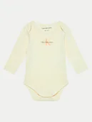 Body dla niemowląt - Calvin Klein Jeans Body dziecięce IN0IN00033 Żółty - miniaturka - grafika 1