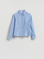Koszule damskie - Reserved - Koszula slim fit w paski - jasnoniebieski - miniaturka - grafika 1