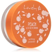Pudry do twarzy - Lovely Peach Loose Powder transparentny puder do twarzy o delikatnym brzoskwiniowym kolorze i zapachu 9g - miniaturka - grafika 1