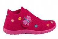 Kapcie damskie - SUPERFIT DZIECIĘCE KAPCIE FILCOWE Z APLIKACJĄ MOTYLA 30 J6A - miniaturka - grafika 1