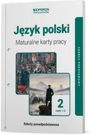 Podręczniki dla liceum - Operon Język polski LO 2 Maturalne karty pracy ZP cz.1-2 praca zbiorowa - miniaturka - grafika 1