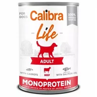 Mokra karma dla psów - Calibra Life Adult Beef with carrots 400 g - mokra kara z marchewką i wołowiną dla psa - miniaturka - grafika 1