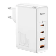 Ładowarki do telefonów - Baseus GaN2 Pro szybka ładowarka sieciowa 100W USB / USB Typ C Quick Charge 4+ Power Delivery biały (CCGAN2P-L02) - miniaturka - grafika 1