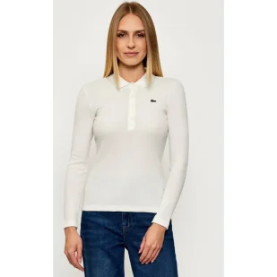 Lacoste Polo Slim Fit - Koszulki i topy damskie - miniaturka - grafika 1