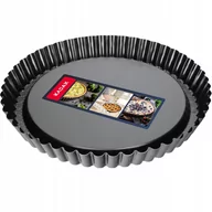 Formy do ciast - Forma karbowana do tarty 30 cm, czarna - miniaturka - grafika 1