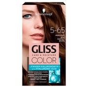 Farby do włosów i szampony koloryzujące - Schwarzkopf Gliss Color Krem koloryzujący nr 5-65 Orzechowy Brąz 1op. - miniaturka - grafika 1
