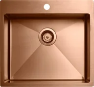 Zlewozmywaki - Zlewozmywak kuchenny Diskho 5540 Stalowy Miedź PVD - miniaturka - grafika 1