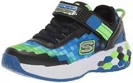 Buty dla chłopców - Skechers Mega-Craft 2.0 sneakersy chłopięce, Black Blue Textile Synthetic Lime Trim, 29 EU - miniaturka - grafika 1