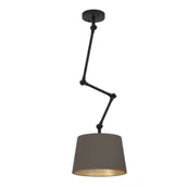 Oprawy, klosze i abażury - Lampa sufitowa PISTUNIO E27 - czarny/brązowy - miniaturka - grafika 1