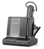 Akcesoria do telefonów stacjonarnych - Poly SAVI 8240 S8240-M Office Headset bezprzewodowy zestaw słuchawkowy DECT z wbudowaną funkcją Active Noise Cancelling z USB-A - certyfikat dla Microsoft Teams - miniaturka - grafika 1