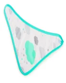 Pozostałe kosmetyki - 123ratio BOCIOLAND Śliniak/apaszka "Chmurki miętowe" 1 szt - miniaturka - grafika 1