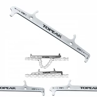 TOPEAK łańcuch narzędzi Chain Hook & Wear Indicator, Silver, One Size, TPS sp09 TPS-SP09 - Łańcuchy rowerowe - miniaturka - grafika 1