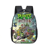 Plecaki szkolne i tornistry - 12-calowy plecak szkolny VS Zombie Przedszkole Dzieci Plecak dla dzieci dla dziewczynek Chłopcy Dzieci' s Plecaki Mochila 008 - miniaturka - grafika 1
