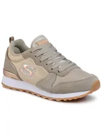 Sneakersy damskie - SKECHERS Sneakersy Golden Gurl 111/TPE Beżowy - miniaturka - grafika 1