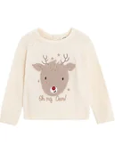 Bluzy i sweterki niemowlęce - COOL CLUB Sweter w kolorze kremowym - miniaturka - grafika 1