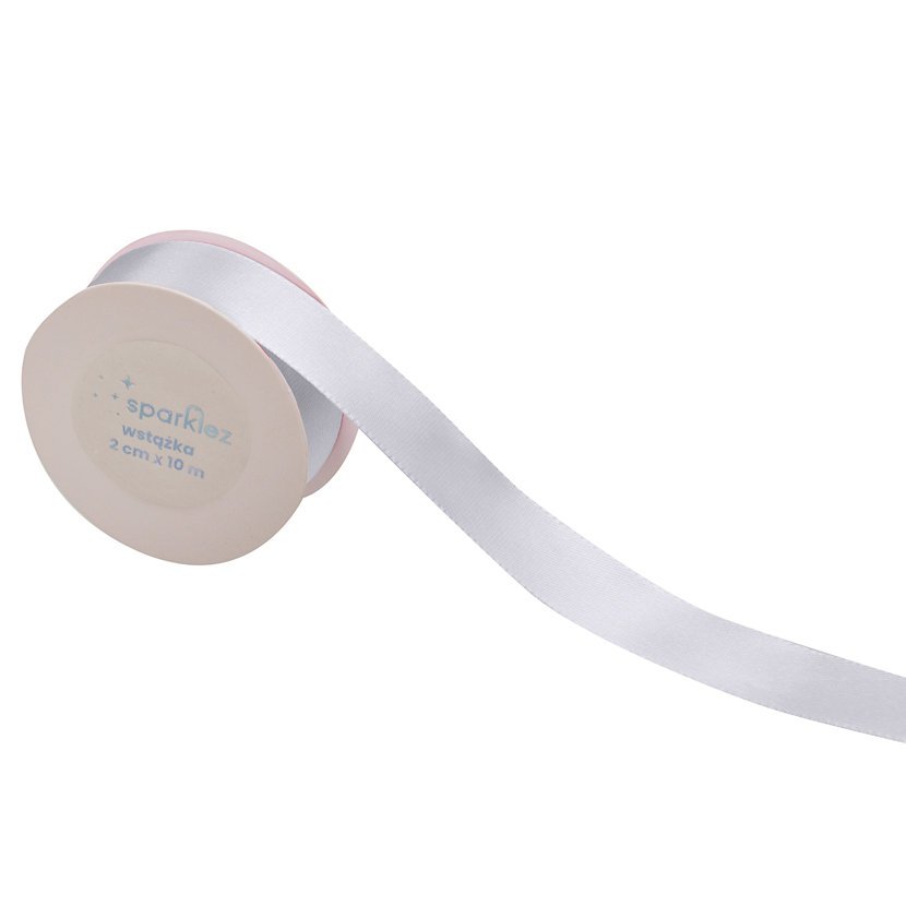 SPARKLEZ Wstążka biała 2cm 10m