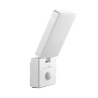 Lampy ogrodowe - Lampa led z czujnikiem ruchu maclean mce516 w, czujnik ruchu pir, kolor biały, 10w, ip65, 800lm, barwa neutralna biała (4000k) MCE516 W - miniaturka - grafika 1