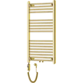 Grzejniki łazienkowe - Mexen Mars grzejnik elektryczny 900 x 500 mm, 300 W, złoty - W110-0900-500-2300-50 - miniaturka - grafika 1