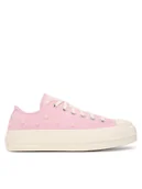 Trampki damskie - Converse Trampki Chuck Taylor All Star Lift Platform Beads A16108C Różowy - miniaturka - grafika 1