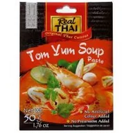 Przyprawy w płynie - REAL THAI Pasta Tom Yum do zupy krewetkowej 50g - Real Thai - miniaturka - grafika 1