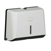 Dozowniki papieru i mydła dla firm - B2B Partner Podajnik ręczników papierowych, biały, 275 x 200 x 100 mm ZG-1303 - miniaturka - grafika 1