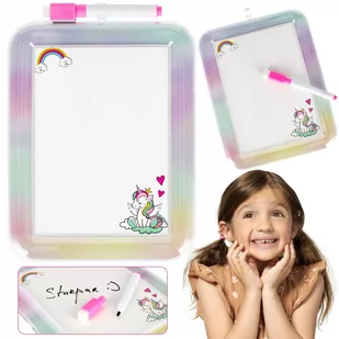 Jednorożec Tablica suchościeralna z pisakiem 25x19x1cm STARPAK - Tablice i flipcharty - miniaturka - grafika 1