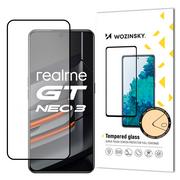 Szkła hartowane na telefon - Wozinsky super wytrzymałe szkło hartowane Full Glue na cały ekran z ramką Case Friendly Realme GT Neo 3 czarny - miniaturka - grafika 1