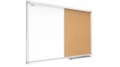 Tablice i flipcharty - Allboards Tablica COMBI suchościeralno-magnetyczna korkowa w ramie aluminiowej 120x90 cm CO129 - miniaturka - grafika 1