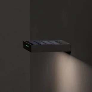 KLEWE LED kinkiet solarny ALA WALL, antracyt, aluminium, IP65 - Lampy ogrodowe - miniaturka - grafika 1