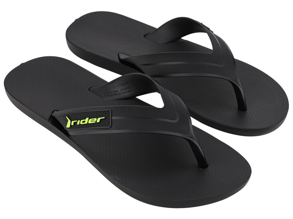 Klapki japonki męskie basenowe plażowe na lato czarne Rider 12120-45-46
