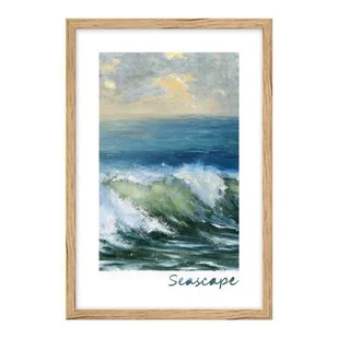Obraz Fale 60 x 90 cm - Obrazy i zdjęcia na płótnie - miniaturka - grafika 1