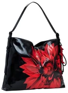 Torebki damskie - Desigual Kobieta_kwiatowa, damska torba na ramię, Czarny (Black) - miniaturka - grafika 1