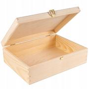 Dekoratorstwo - Creative Deco drewniane pudełko kasetka A4, 33,8 x 24,8 x 10 cm - miniaturka - grafika 1