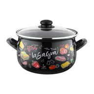 Garnki - Garnek emaliowany Pyza Lasagna z pokrywką 16 cm 2,2 l - miniaturka - grafika 1