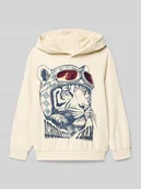 Swetry dla chłopców - Bluza z kapturem o kroju regular fit z mieszanki bawełny - miniaturka - grafika 1