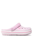 Buty dla dziewczynek - Crocs Klapki Crocband Clog K 207006 Różowy - miniaturka - grafika 1