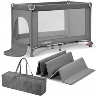 Łóżeczka i kojce - 2 x Łóżeczko turystyczne SKŁADANE Sesttino Lia KOJEC TORBA KOŁA HAMULEC - miniaturka - grafika 1