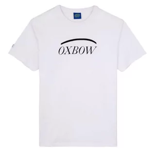 Koszulki męskie - OXBOW T-shirt męski, biały, L - grafika 1