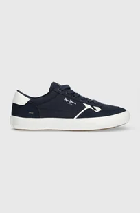 Pepe Jeans tenisówki PMS31038 męskie kolor granatowy TRAVIS BRIT M - Trampki męskie - miniaturka - grafika 1