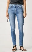 Spodnie damskie - Pepe Jeans Spodnie Jeansowe Niebieskie Długie Rurki 26/30 T4A - miniaturka - grafika 1