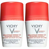 Dezodoranty i antyperspiranty dla kobiet - Vichy Deo Roll-on 72h Stres Resist, 2x50ml - miniaturka - grafika 1