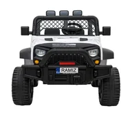 Pojazdy elektryczne dla dzieci - Autko terenowe Geoland Power dla 2 dzieci Biały + Pilot + Silniki 2x200W + Bagażnik + Radio MP3 + LED - miniaturka - grafika 1