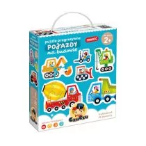CzuCzu Puzzle progresywne pojazdy na budowie 2+ - Puzzle - miniaturka - grafika 1