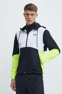 Kurtki męskie - Under Armour wiatrówka Legacy kolor biały przejściowa - miniaturka - grafika 1