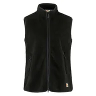 Kamizelki damskie - Fjällräven Damska kamizelka polarowa Vardag W czarna XL - miniaturka - grafika 1