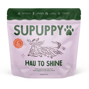 Supuppy Hau to shine Suplementy dla psów w proszku 200 g - Suplementy i witaminy dla psów - miniaturka - grafika 1