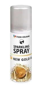 BARWNIK SPOŻYWCZY W SPRAYU - New Gold ZŁOTY - 50 ml - Dodatki do ciast w proszku - miniaturka - grafika 1