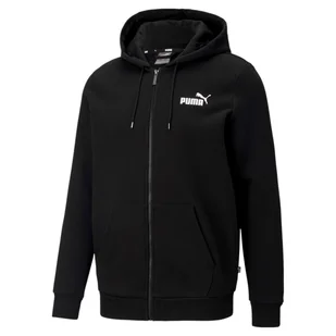 Bluza z kapturem męska Puma ESS SMALL LOGO FZ czarna 58670201-S - Bluzy męskie - miniaturka - grafika 1